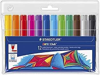 Staedtler Tech & Office Staedtler Club Jumbo Colouring Markers Set Of 12 (4413582737497)