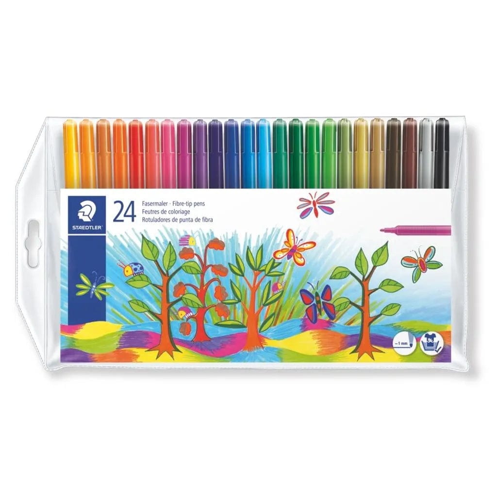 Staedtler Tech & Office Staedtler Fibre Tip Marker Assorted 325Wp2403 (Set 24) (7397174181977)