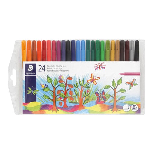 Staedtler Tech & Office Staedtler Fibre Tip Marker Assorted 325Wp2403 (Set 24) (7397174181977)