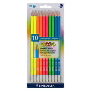 Staedtler Tech & Office Staedtler Neon Hb Camel Graphite Pencils - Pack Of 10 (7461189288025)