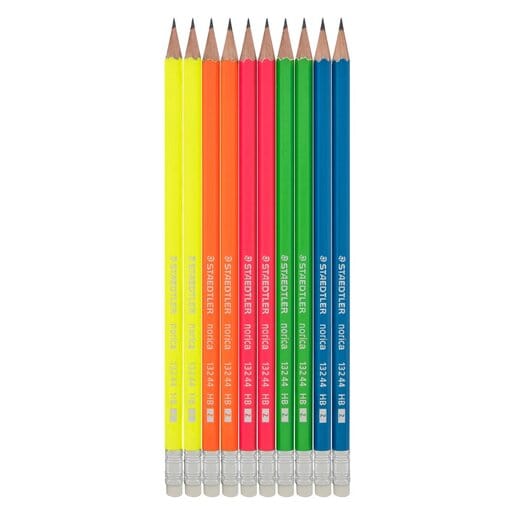 Staedtler Tech & Office Staedtler Neon Hb Camel Graphite Pencils - Pack Of 10 (7461189288025)
