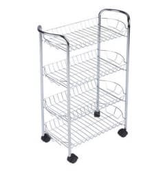Stainless Steel Kitchen 4 Tier Vegetable Rack (2061781827673)