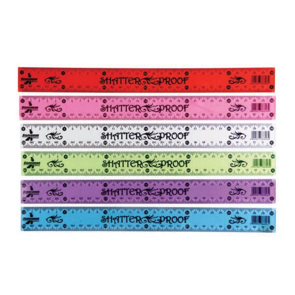 STATESMAN Tech & Office Shatterproof Rulers 30cm 843965 (2061838024793)