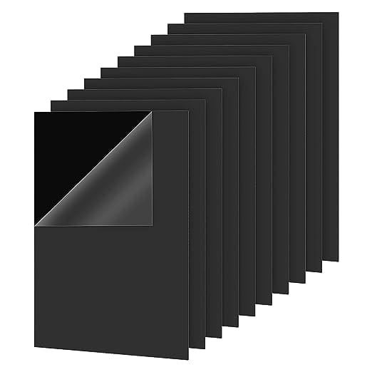 Stationary Tech & Office Backing Black Paper Board Sheet- Pack Of 100 (7335606845529)