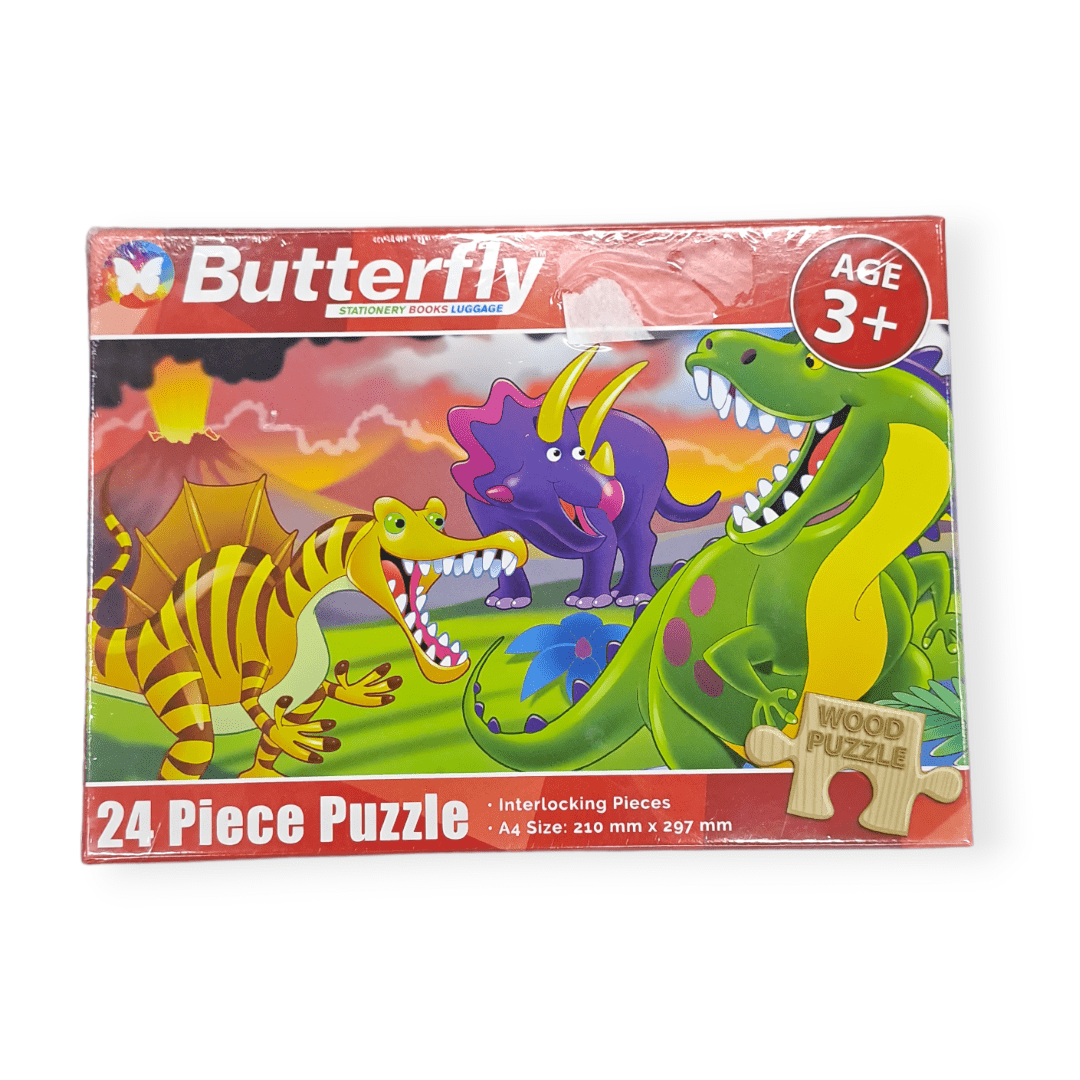 Stationary Tech & Office Butterfly Wooden Puzzle A4 24 Piece 6 Designs PUZ008 (2061838647385)