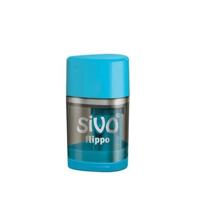 Stationary Tech & Office Sivo Flippo Sharpener 1 Hole & Erase Canister Wave