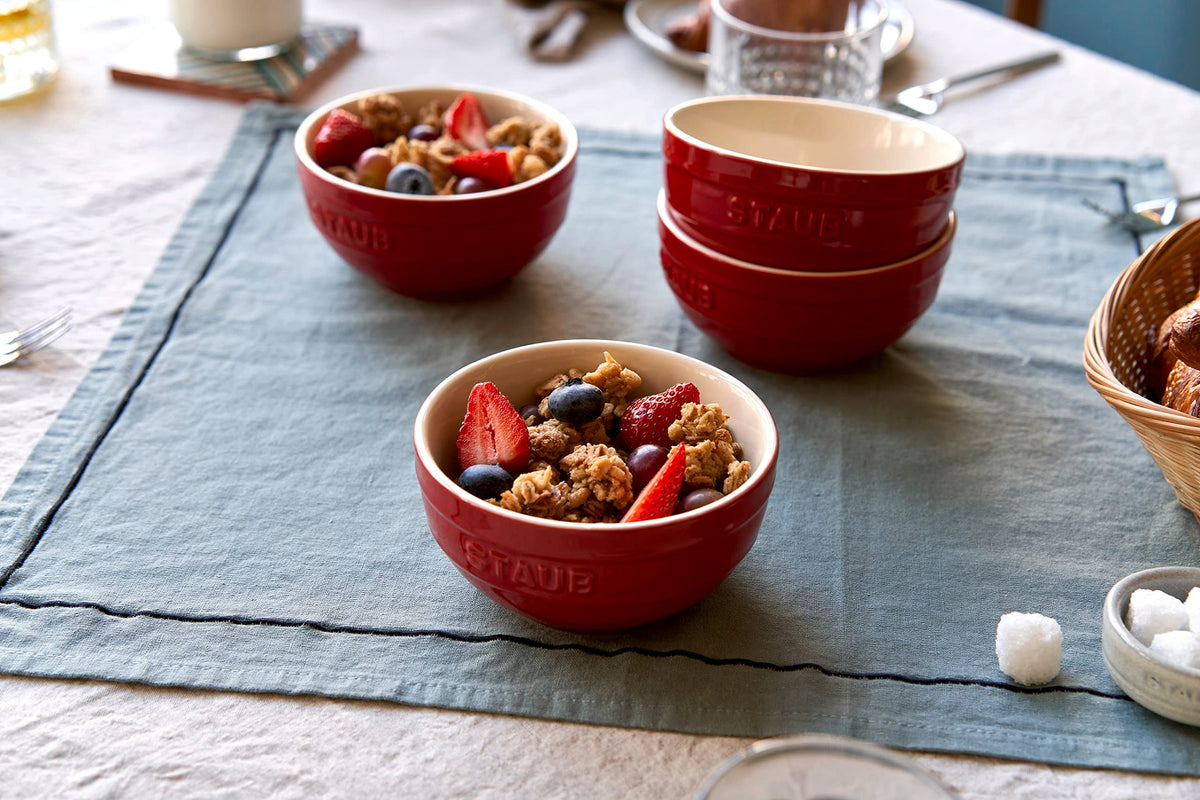 Staub BOWL Staub Ceramic Cherry Red Ramekin Set - 2 Piece STC40511-133-0 (7416137318489)