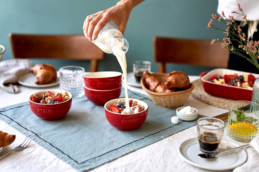 Staub BOWL Staub Ceramic Cherry Red Ramekin Set - 2 Piece STC40511-133-0 (7416137318489)