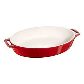 Staub BOWL Staub Ceramic Cherry Roasting Oval Dish 23cm STC40511-156-0 (7416150982745)