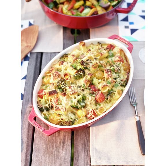 Staub BOWL Staub Ceramic Cherry Roasting Oval Dish 23cm STC40511-156-0 (7416150982745)