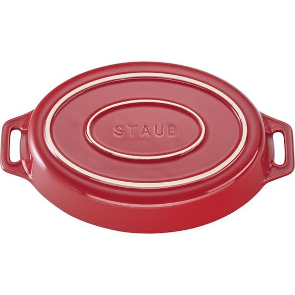 Staub BOWL Staub Ceramic Cherry Roasting Oval Dish 29cm TC40510-806-0 (7416116609113)
