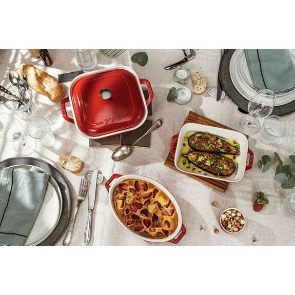 Staub BOWL Staub Ceramic Cherry Roasting Oval Dish 29cm TC40510-806-0 (7416116609113)