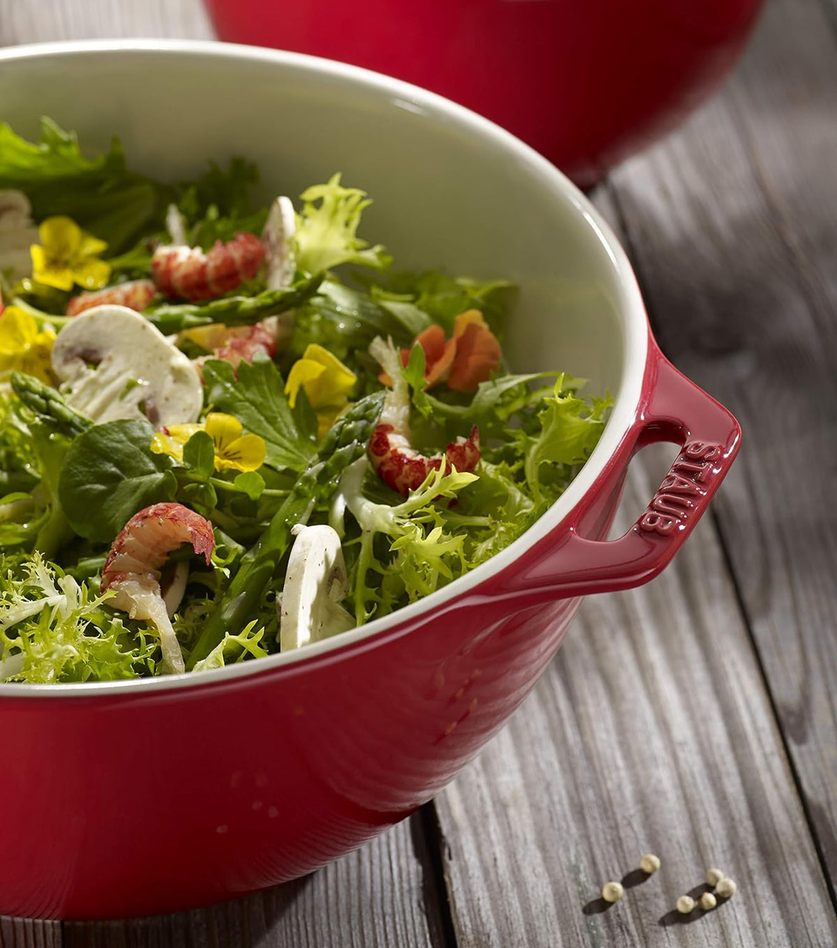 Staub BOWL Staub Ceramic Round Salad Bowl 24cm Cherry STC40510-797-0 (7415955718233)