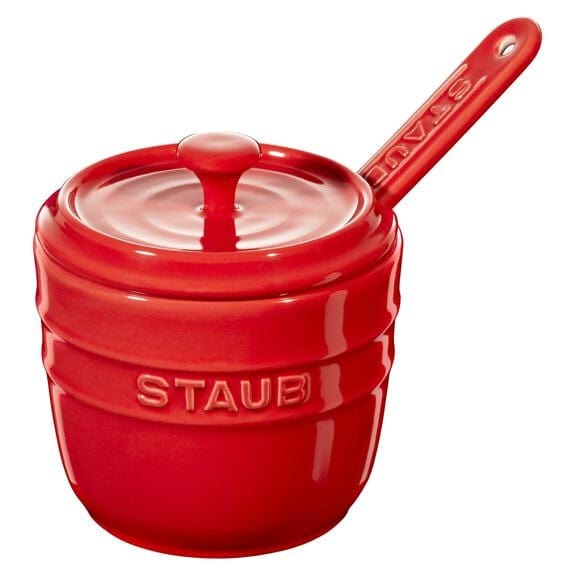 Staub BOWL Staub Ceramic Sugar Bowl With Spoon Cherry 9cm STC40511-800-0 (7416198430809)