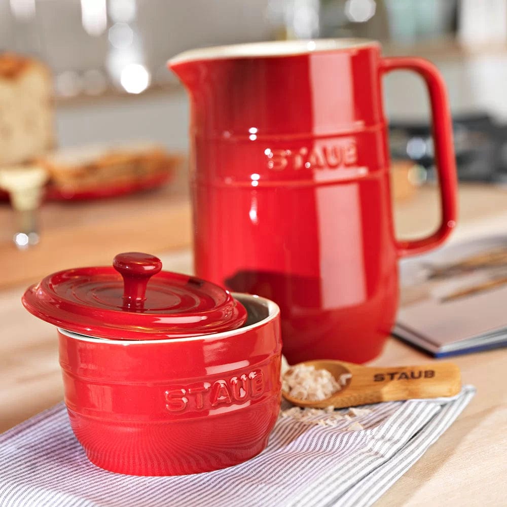 Staub BOWL Staub Cherry Red Pitcher 1L STC40511-583-0 (7416181817433)