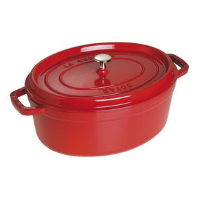 Staub Cast Iron Pots Staub Cast Iron Casserole Oval Cherry 33cm STB-1103306 (7412199358553)