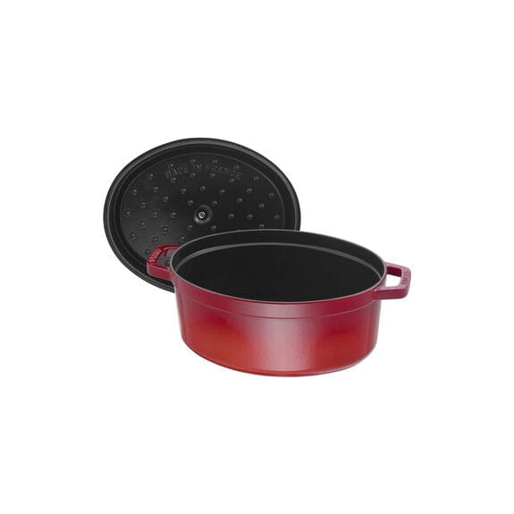 Staub Cast Iron Pots Staub Cast Iron Casserole Oval Cherry 33cm STB-1103306 (7412199358553)