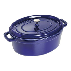 Staub Cast Iron Pots Staub Cast Iron Casserole Oval Dark Blue 33cm STB-1103391 (7412200570969)