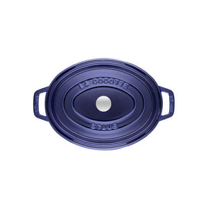 Staub Cast Iron Pots Staub Cast Iron Casserole Oval Dark Blue 33cm STB-1103391 (7412200570969)