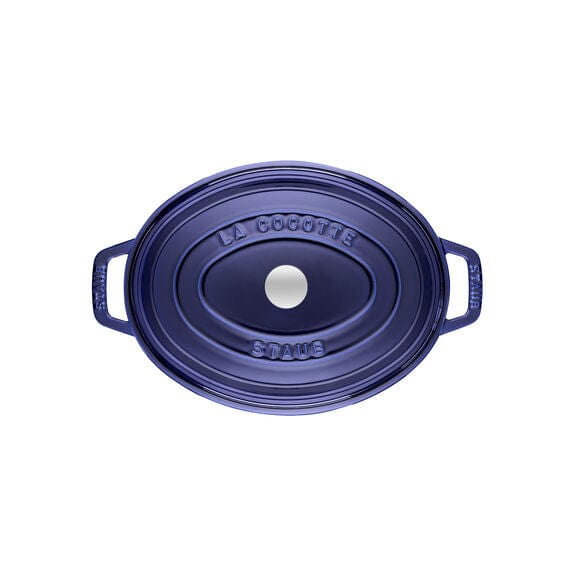 Staub Cast Iron Pots Staub Cast Iron Casserole Oval Dark Blue 33cm STB-1103391 (7412200570969)