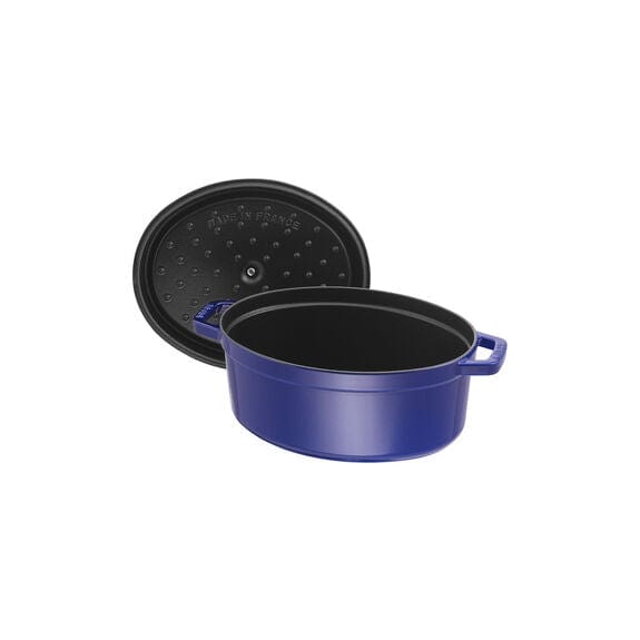 Staub Cast Iron Pots Staub Cast Iron Casserole Oval Dark Blue 33cm STB-1103391 (7412200570969)