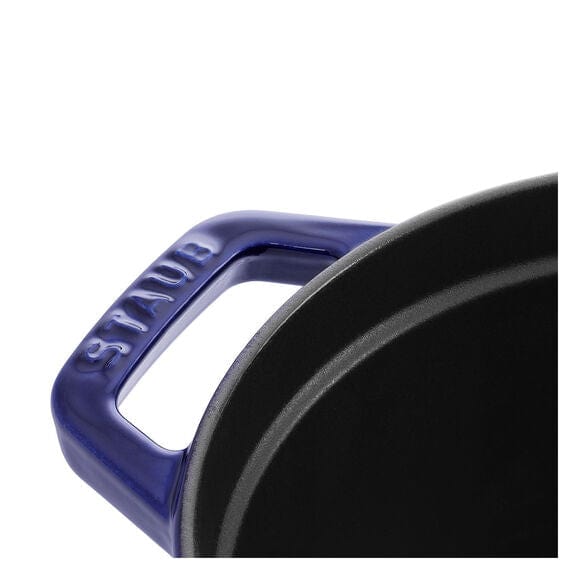 Staub Cast Iron Pots Staub Cast Iron Casserole Oval Dark Blue 33cm STB-1103391 (7412200570969)