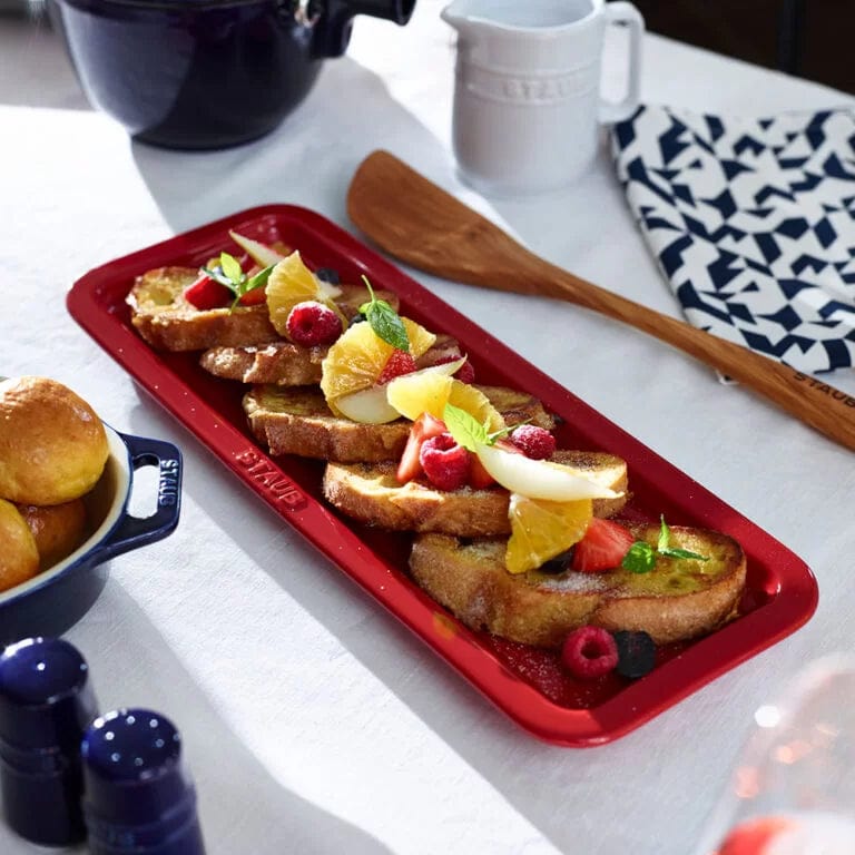 Staub TRAY Staub Ceramic Serving Tray 36cmx14cm Cherry STC40509-025-0 (7415917281369)