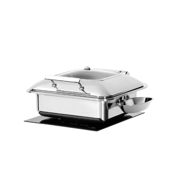 Square Induction Chaffer Steel King Square Induction Chafer 8.5L 7.S60593