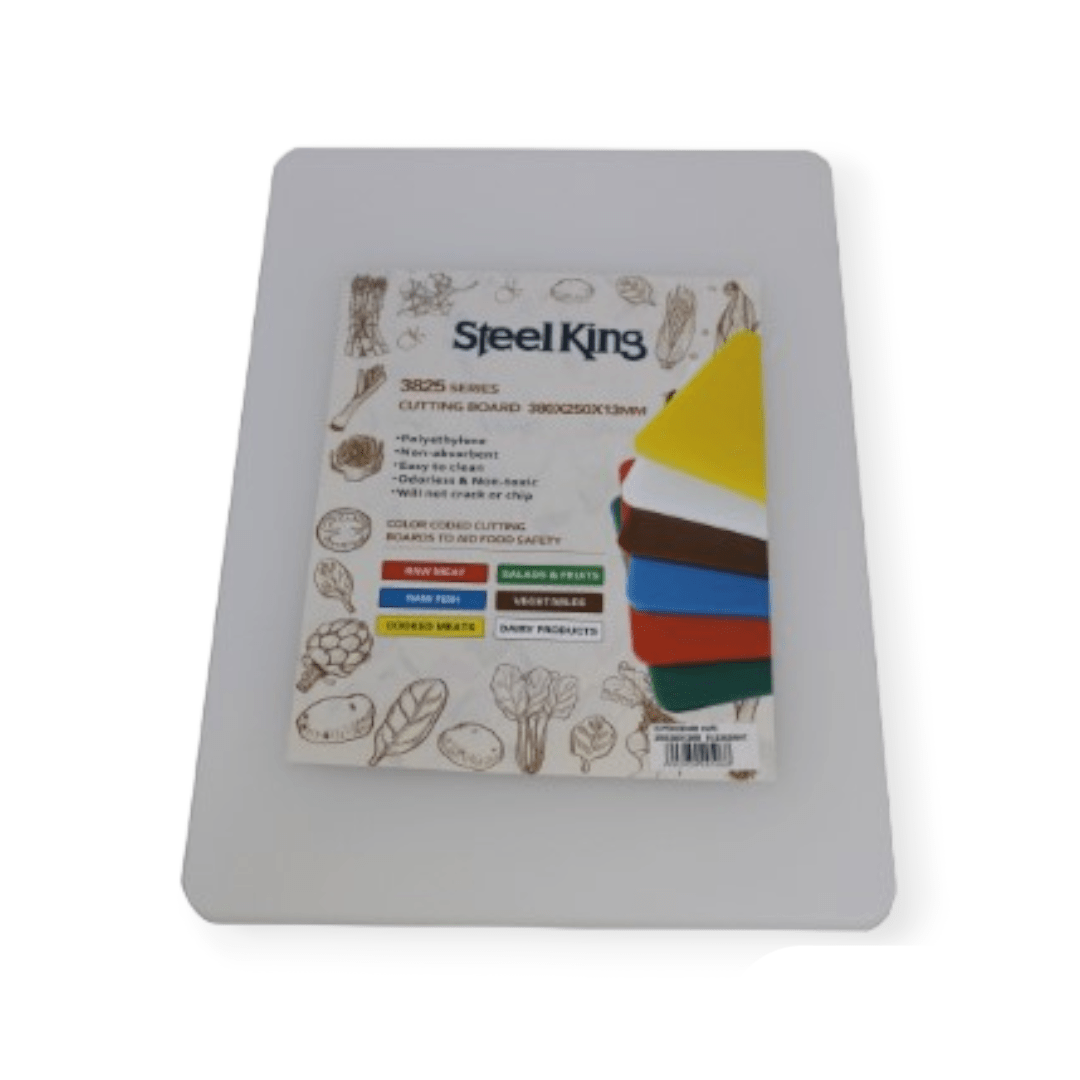 STEEL KING CHOPPING BOARD Steel King Chopping Board Small 38X25 White 51.S3825WHT (7310114947161)