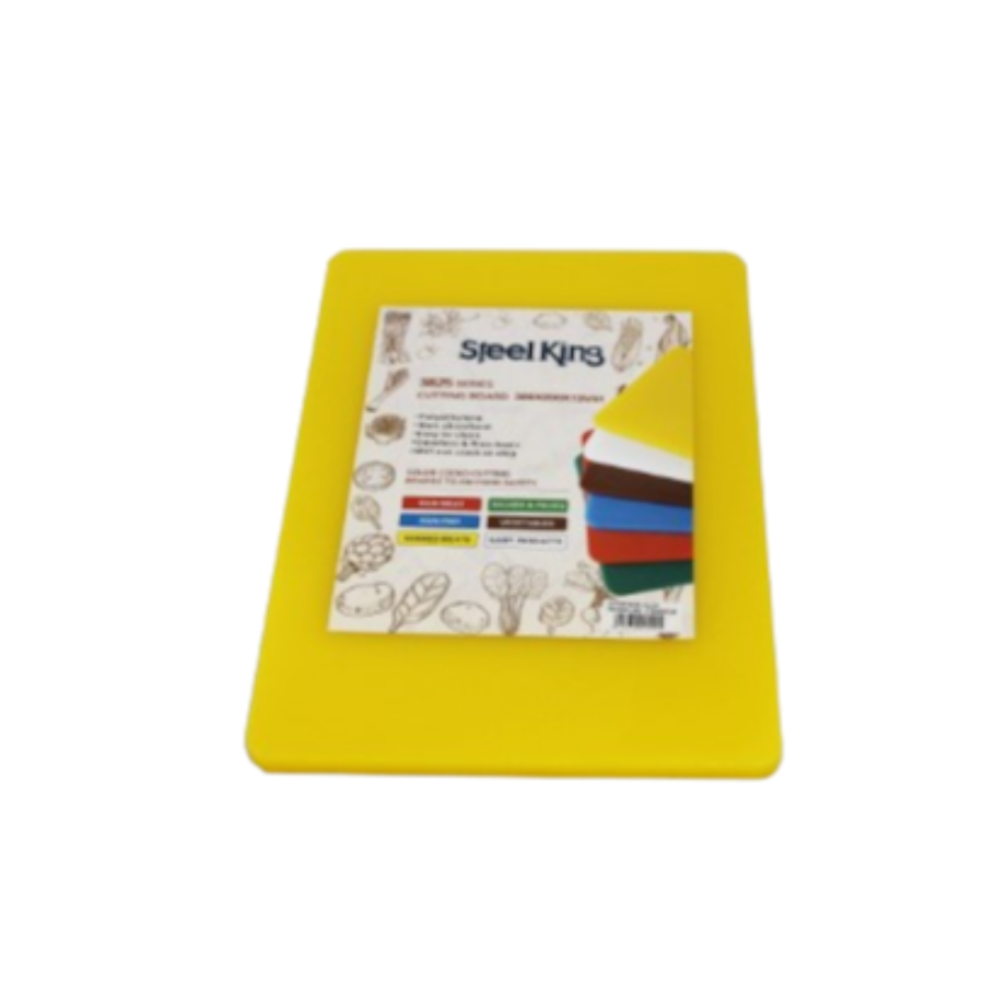 STEEL KING CHOPPING BOARD Steel King Chopping Board Small 38X25 Yellow 51.S3825YLW (7310117961817)