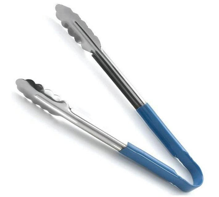 STEEL KING Ladle Steel King Stainless Steel UtilityTong 300mm Blue Handle 4.VT30B (7721722478681)