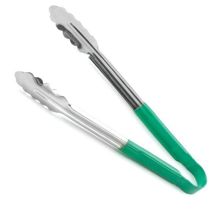 STEEL KING Ladle Steel King Stainless Steel UtilityTong 300mm Green Handle 4.VT30G (7721834283097)