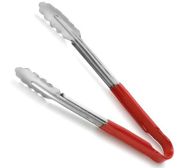STEEL KING Ladle Steel King Stainless Steel UtilityTong 300mm Red Handle 4.VT30R (7721916956761)