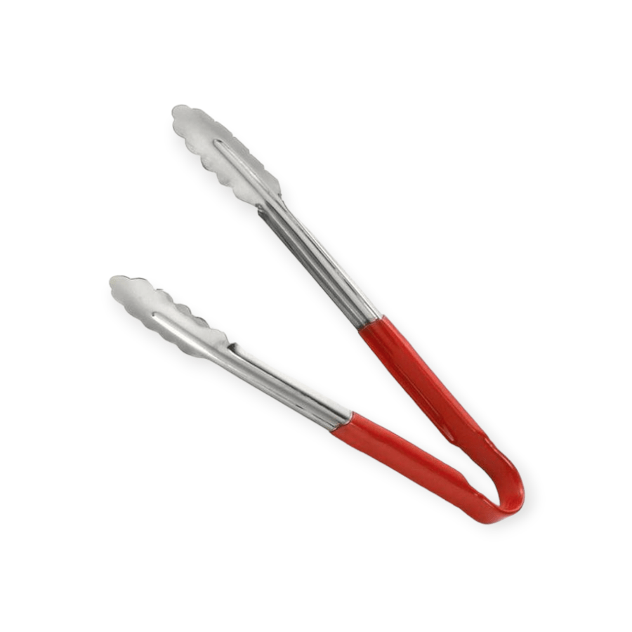 STEEL KING Ladle Steel King Stainless Steel UtilityTong 300mm Red Handle 4.VT30R (7721916956761)