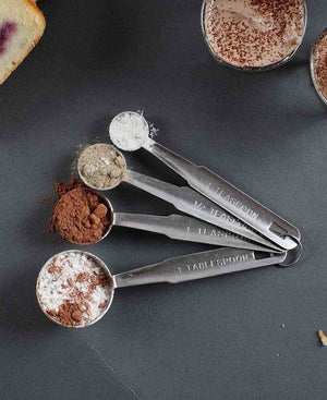 STEEL KING Measuring Steel King Measuring Spoons Set Sttainless Steel 4 Piece 4.MSS