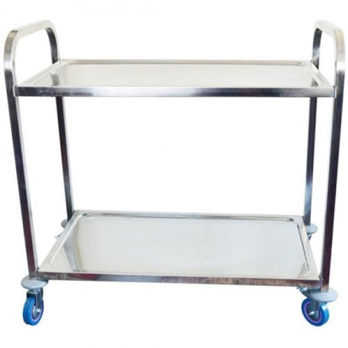 STEEL KING Tea Trolley Steel King 2 Tier Trolley Stainless Steel 9.T20020 (7642128777305)