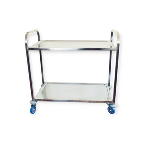 STEEL KING Tea Trolley Steel King 2 Tier Trolley Stainless Steel 9.T20020 (7642128777305)