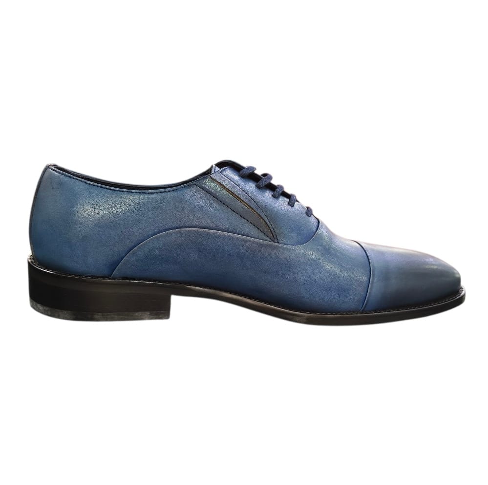 Stefano R Casual Shoes Stefano R Men's Blue Leather Formal Oxford Shoes – 28194-00