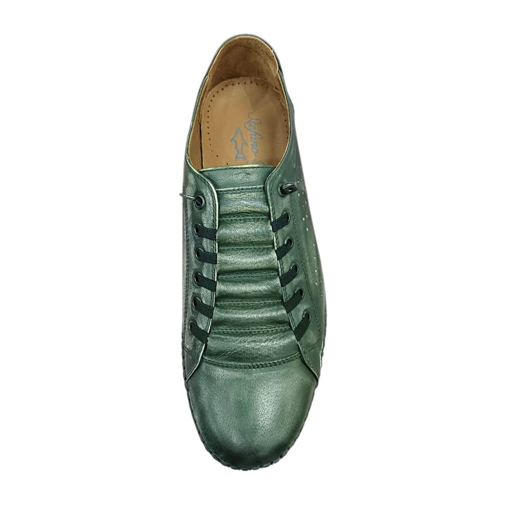 Stefano R Casual Shoes Stefano R Men's Green Leather Casual Shoes – 31503-00