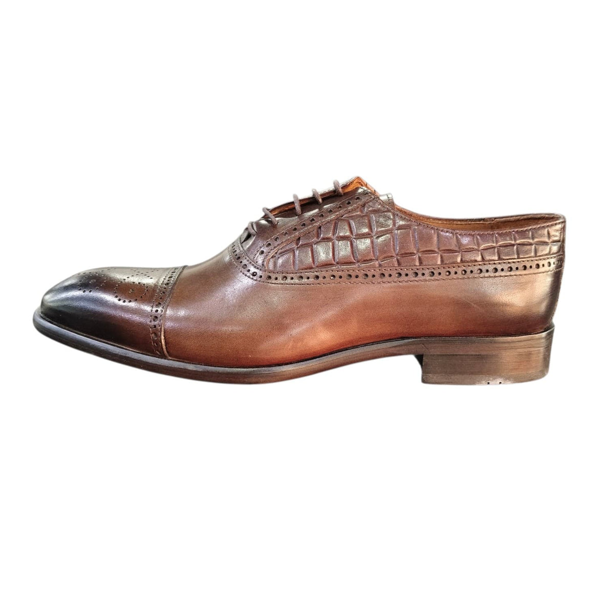 Stefano R Dress Stefano R Men's Brown Leather Oxford Dress Shoes – X-101