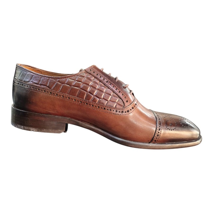 Stefano R Dress Stefano R Men's Brown Leather Oxford Dress Shoes – X-101