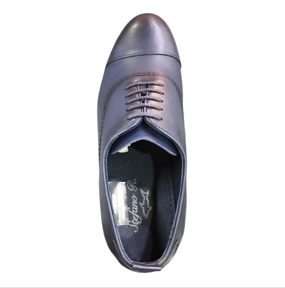 Stefano R Dress Stefano R Men's Navy Leather Oxford Dress Shoes – 64007-00