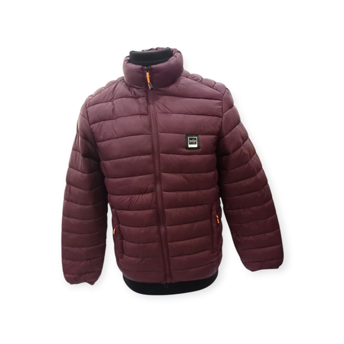 Stefano R Puffer Jacket Stefano R Men's Puffer Jacket Burgundy