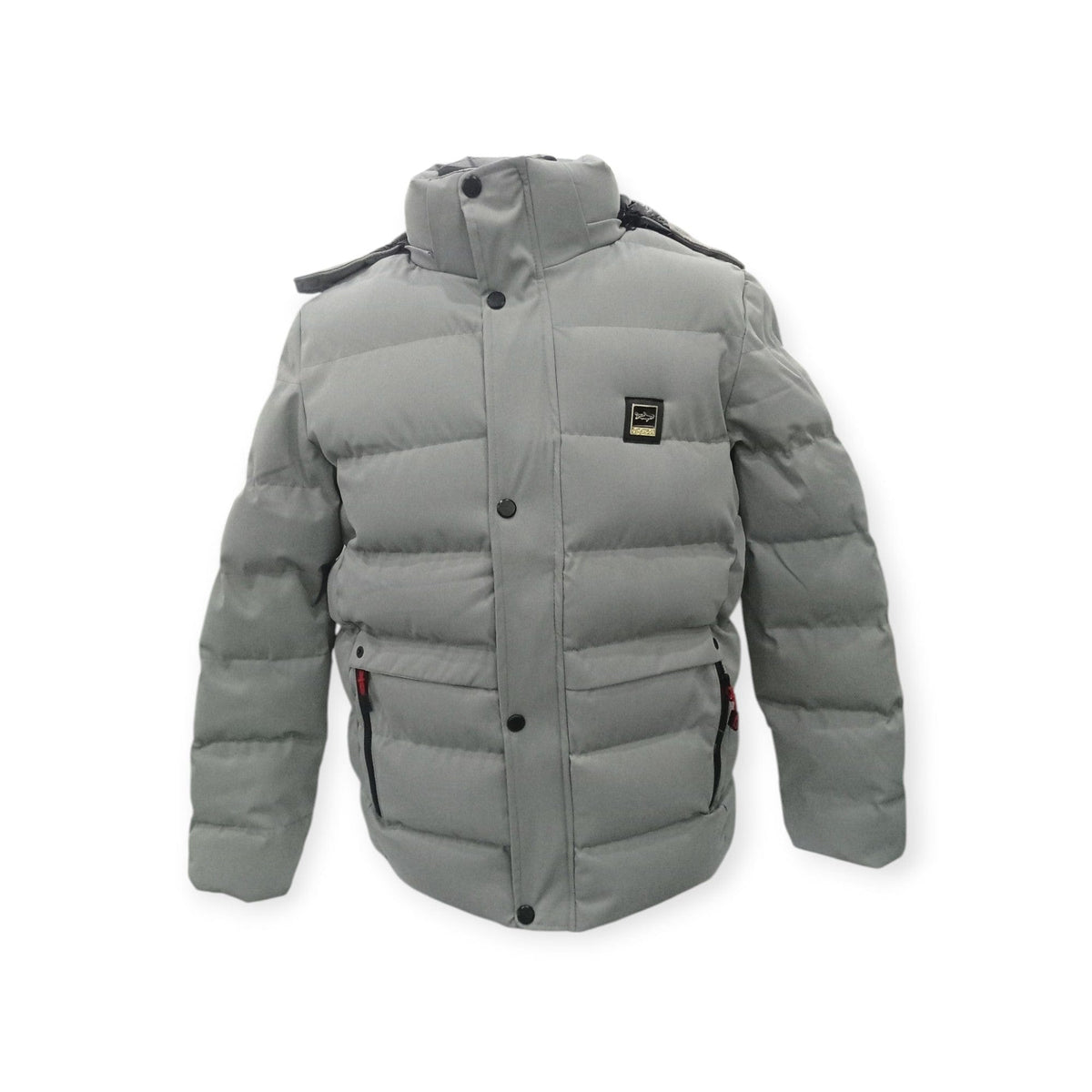 Stefano R Puffer Jacket Stefano R Men's Puffer Jacket Light Grey