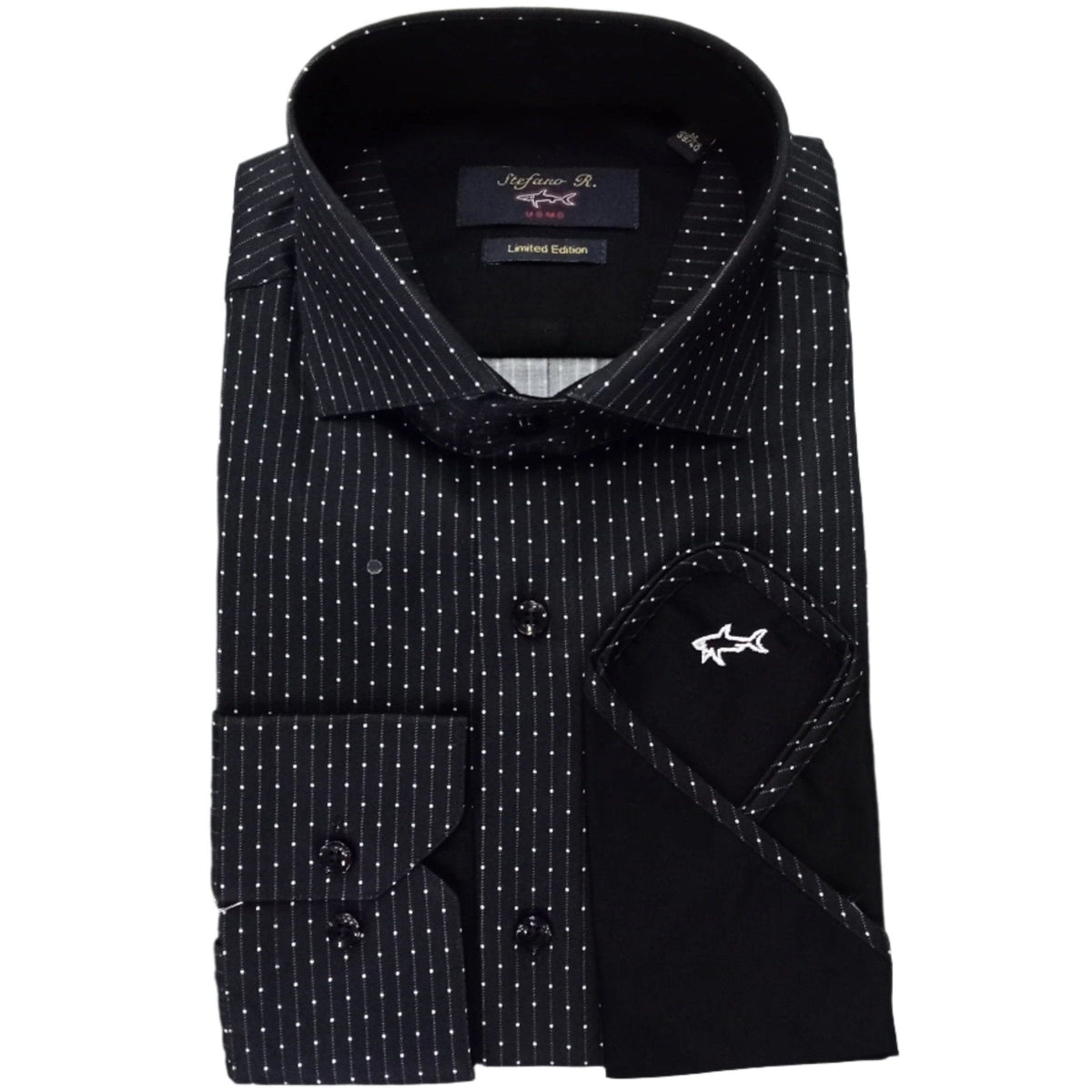 Stefano R Shirts Stefano R Men's Shirt Black (7796670693465)