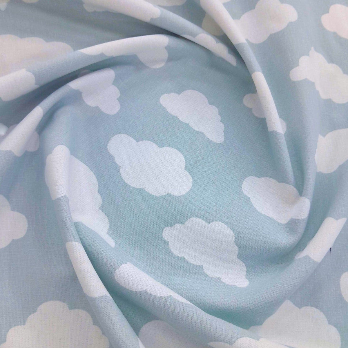 Stuard Graham Sheeting Fabrics Duckegg Sheeting Fabric Cloud 9 137 cm