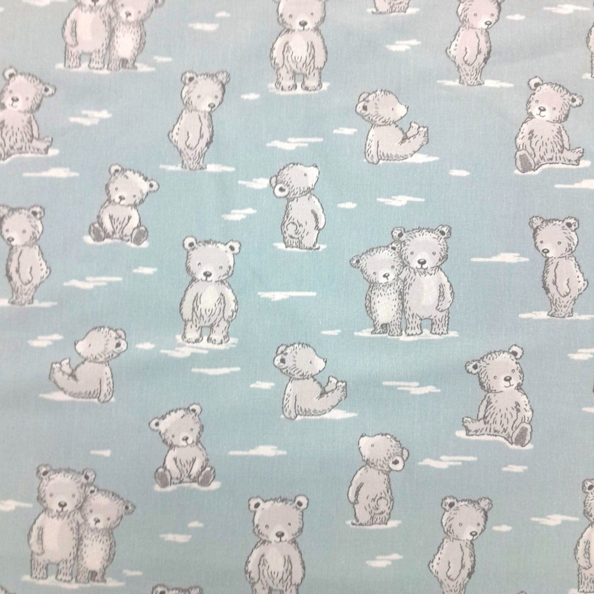 Stuard Graham Sheeting Fabrics Sheeting Fabric Little Bears Duckegg 137 cm