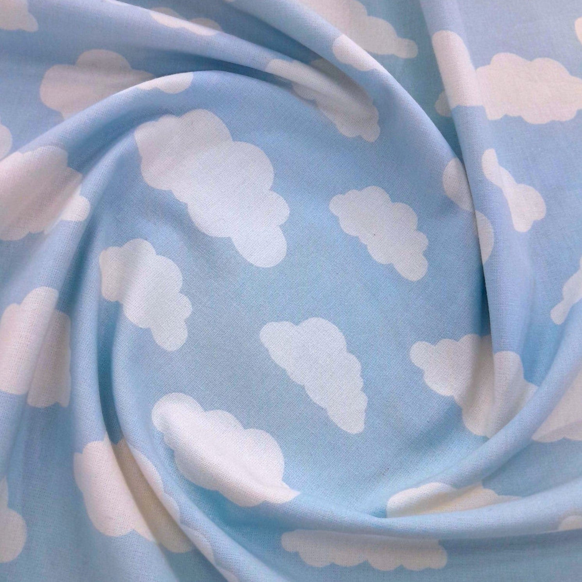 Stuard Graham Sheeting Fabrics Sky Blue Sheeting Fabric Cloud 9 137 cm