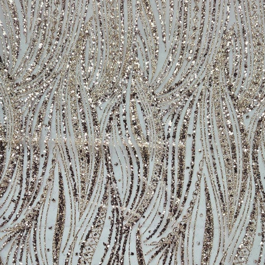 SUGAR METALLIC Dress Fabrics Gold Sugar Metallic 140cm