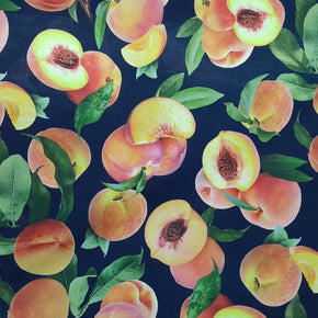 Sugar Textiles Curtain Fabrics Sugar Textiles Peaches Black (7296721616985)